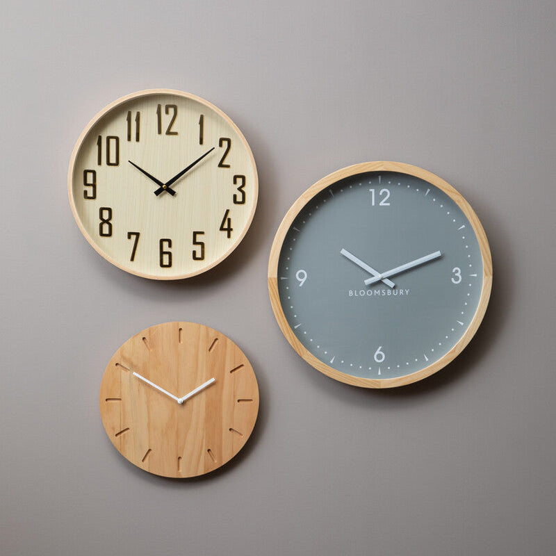 50cm Dia Grey Wall Clock | Vitus