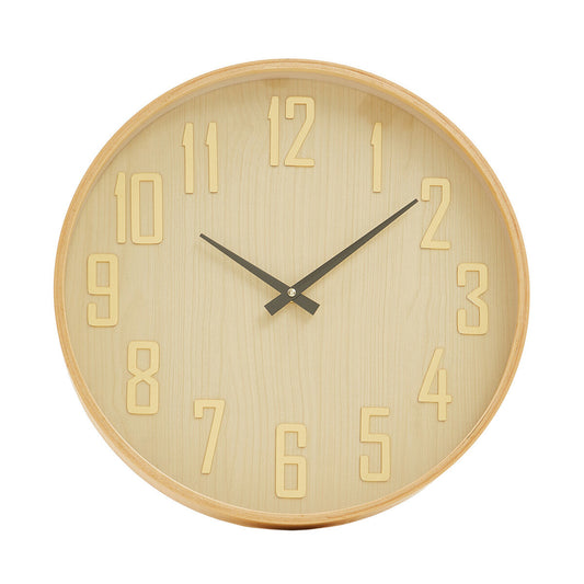 40cm Dia Natural Wall Clock | Vitus
