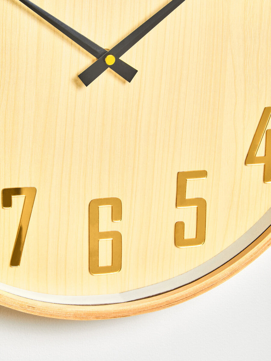 40cm Dia Natural Wall Clock | Vitus