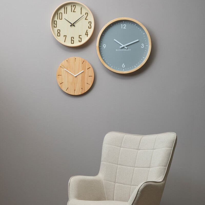40cm Dia Natural Wall Clock | Vitus
