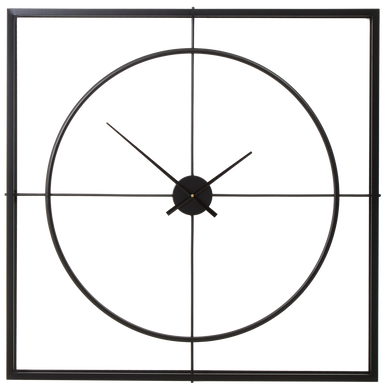 105cm Dia Black Finish Wall Clock | Trinity