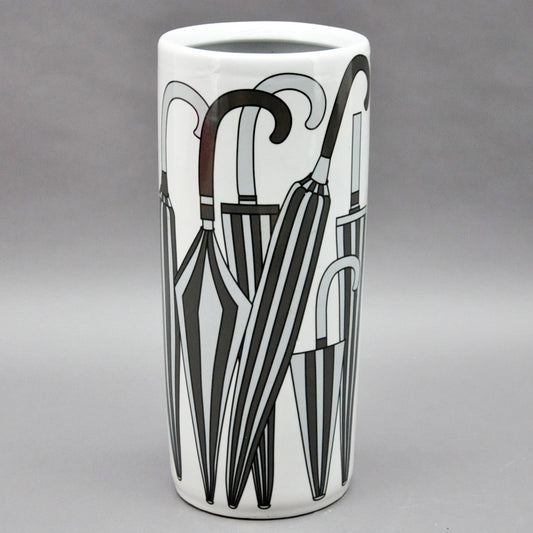 18" BLACK AND WHITE UMBRELLA STAND