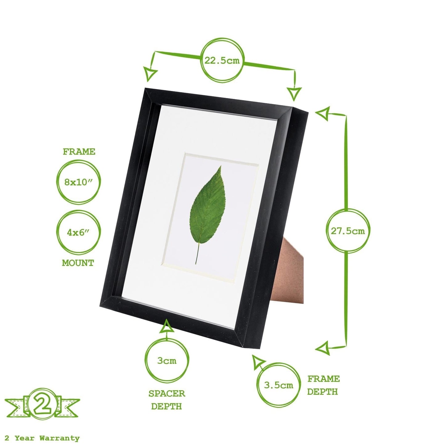 8" x 10" 3D Box Photo Frame with 4" x 6" Mount