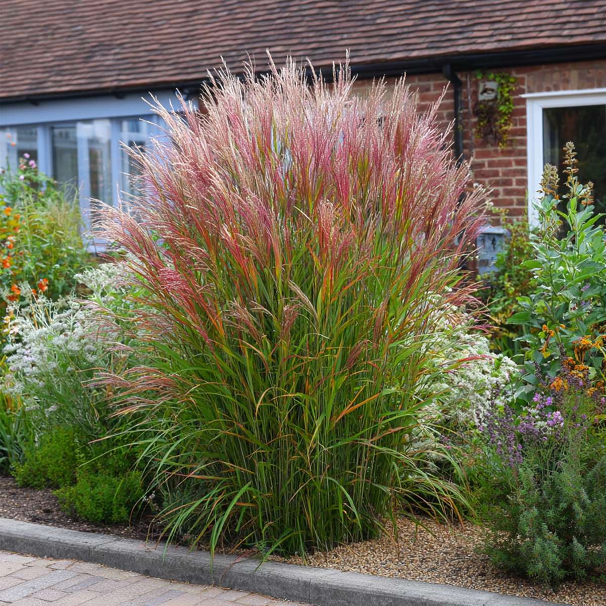 Chinese silver grass - 2 pcs. - Miscanthus 'Red Chief' - Height 40-60cm - ⌀23cm