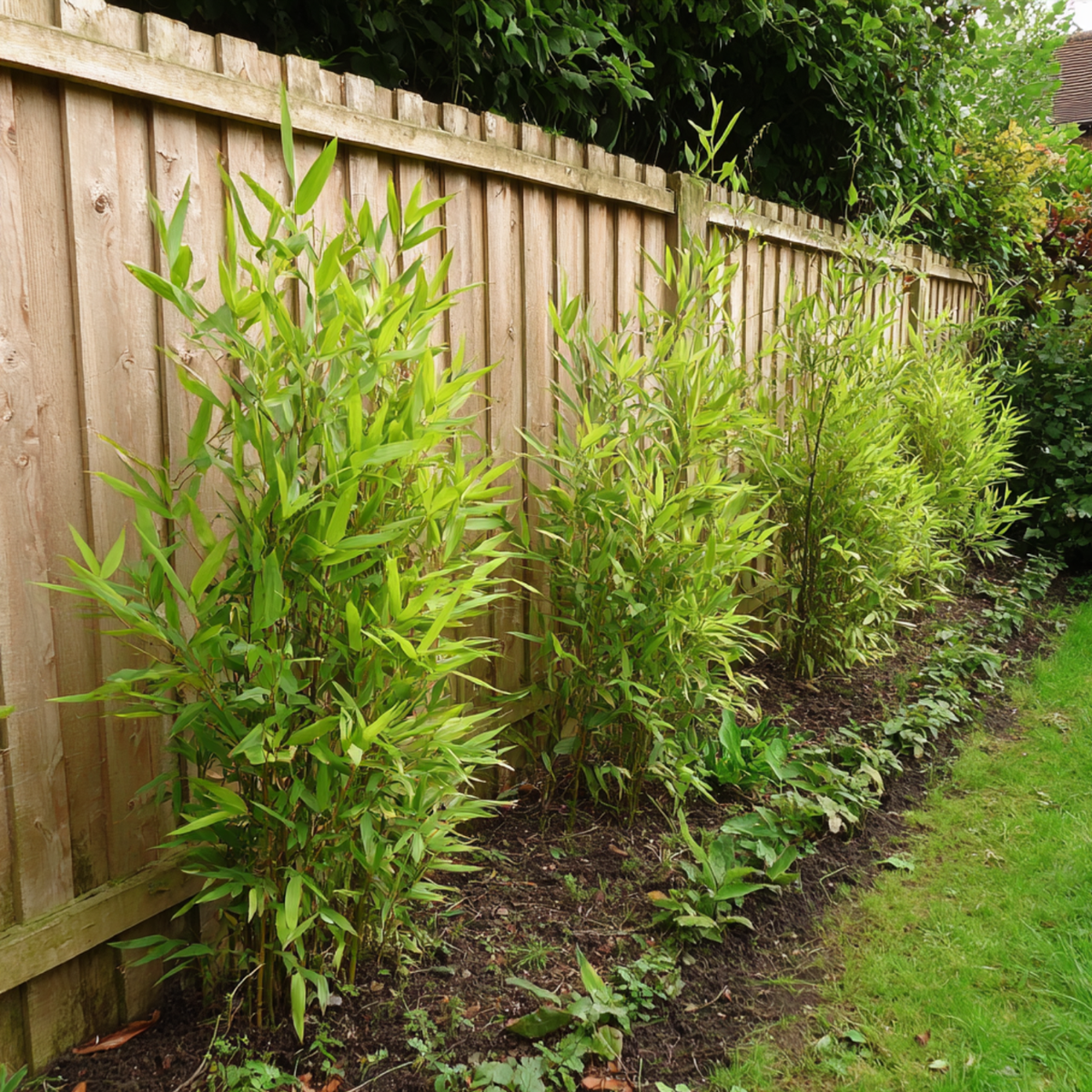 Chinese fountain bamboo - 6 pcs. - Fargesia nitida 'Gansu' - H50-70cm - ⌀17cm