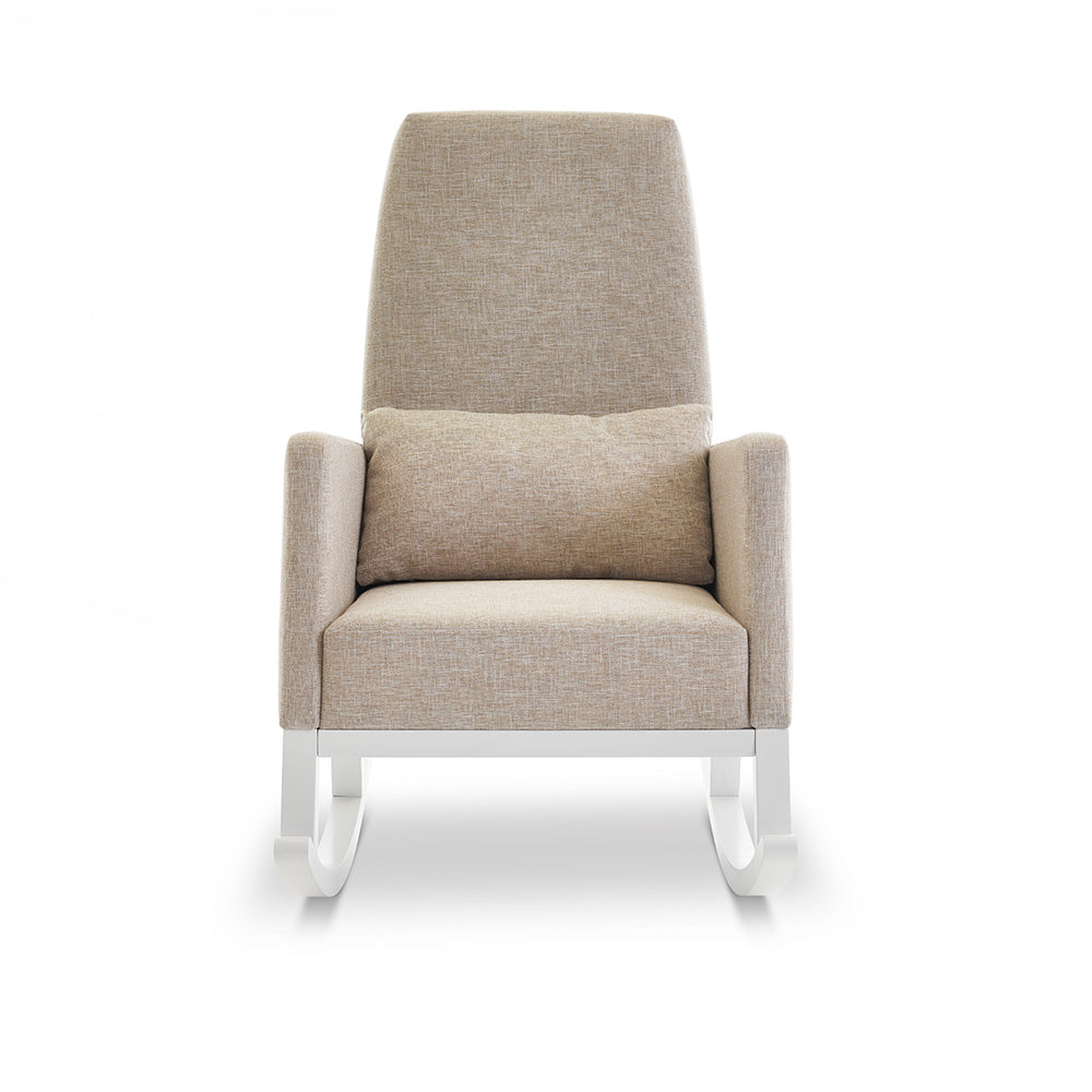High Back Rocking Chair - Oatmeal