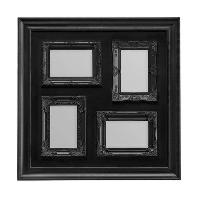 Maren 4 Photo Black Plastic Multi Photo Frame