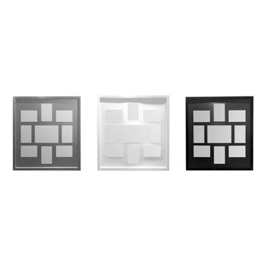 Black Polyresin 9 Multi Photo Frame | Maren