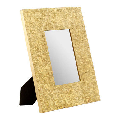 Bowerbird 4x6 Gold Disc Photo Frame