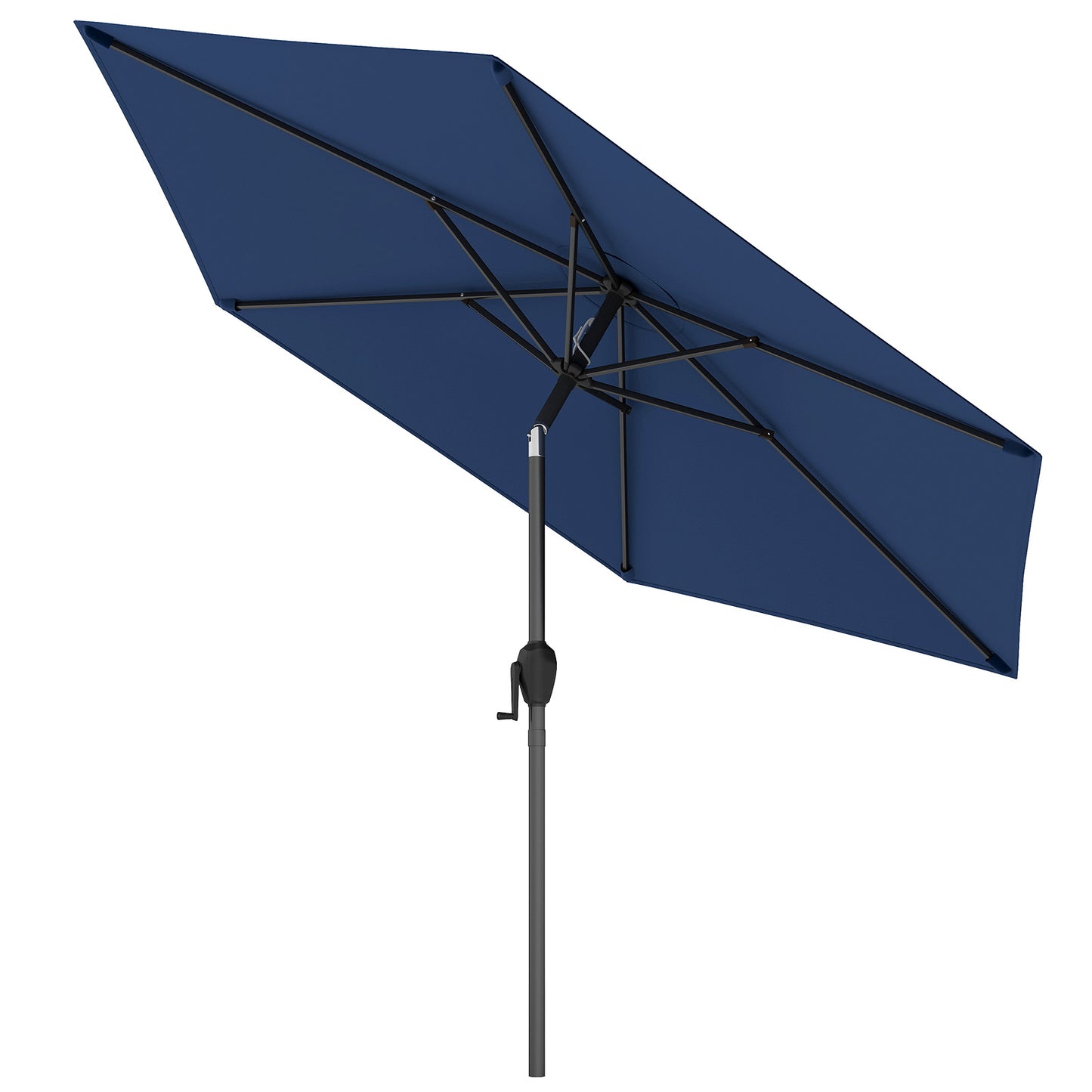 230CM Patio Umbrella with Push Button Tilt and Vented Canopy-Beige