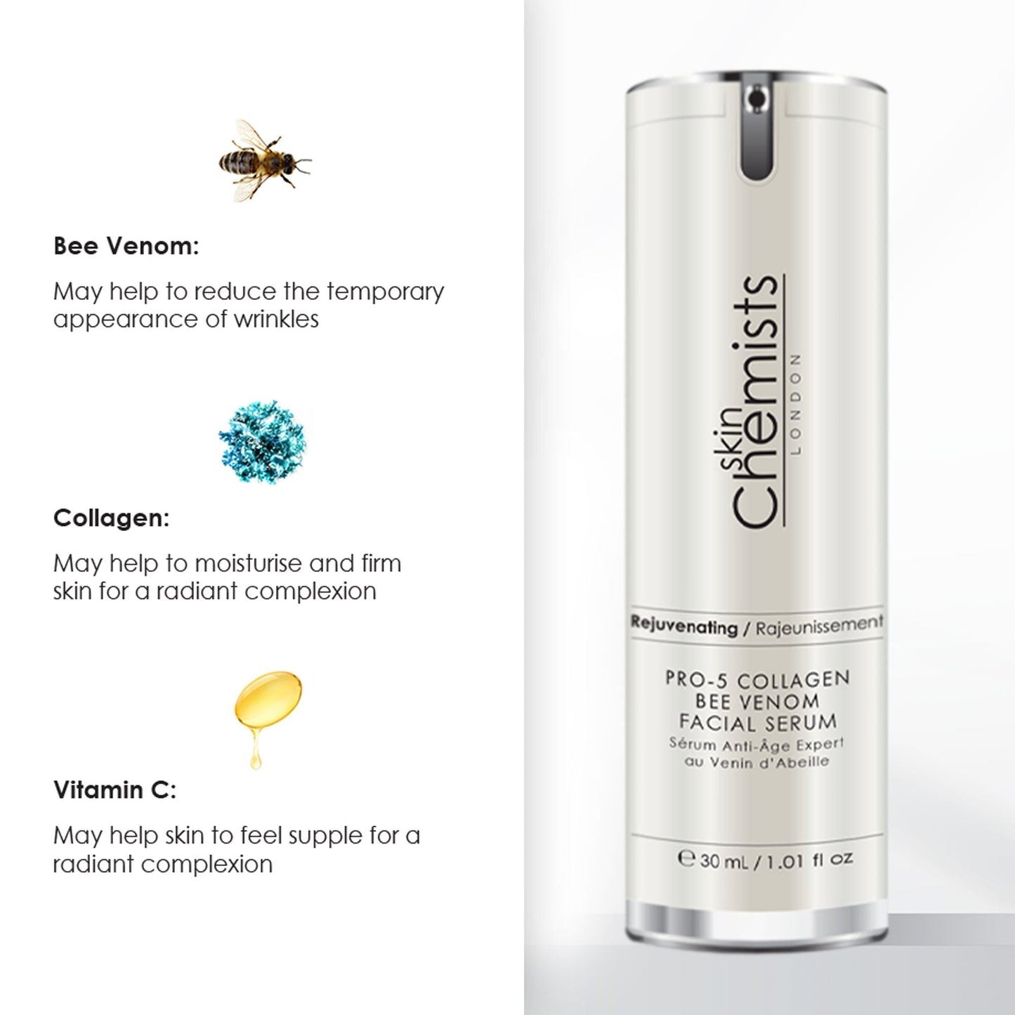 Pro-5 Collagen Bee Venom Facial Serum 30ml