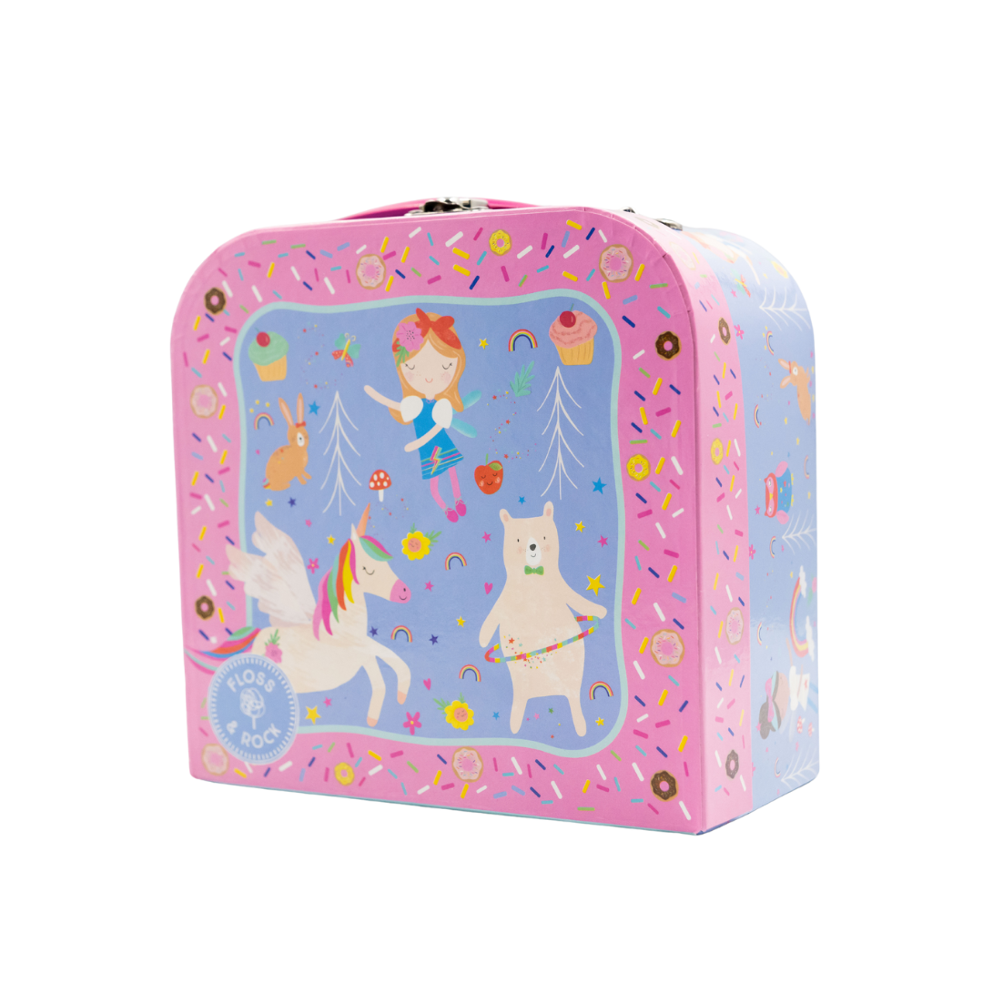 Tin Tea Set 7 Piece - Rainbow Fairy