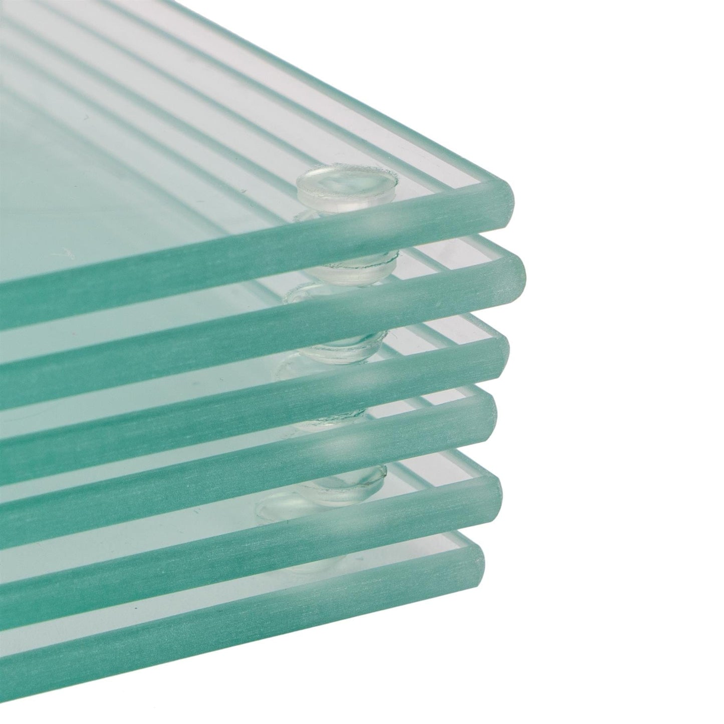 12pc 30cm x 20cm Glass Placemats & Coasters Set