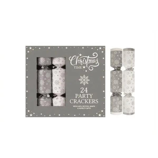 24 x 9" Mini Silver Stars Cracker Party Box