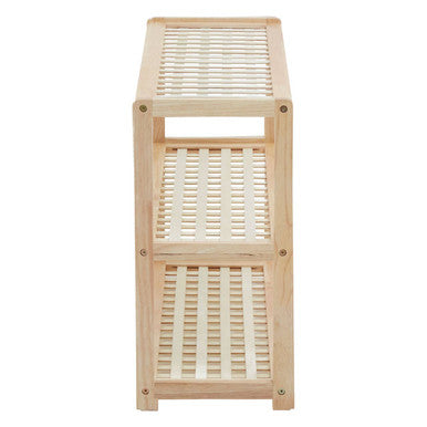 Arla  Natural Wood 3 Tier Shoe Rack