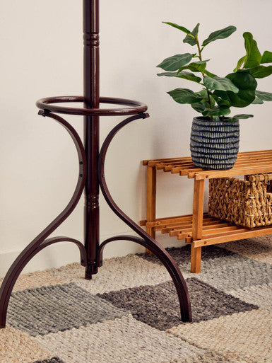 Mahogany Finish Floor Standing Coat Stand | Kennedy