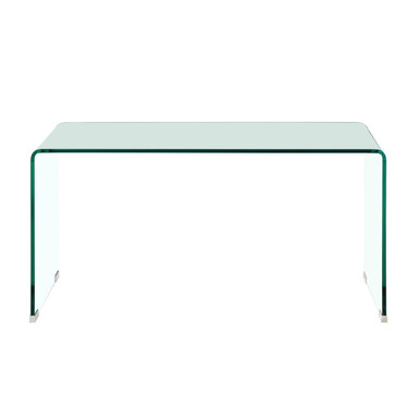Matrix Clear Bent Glass Coffee Table