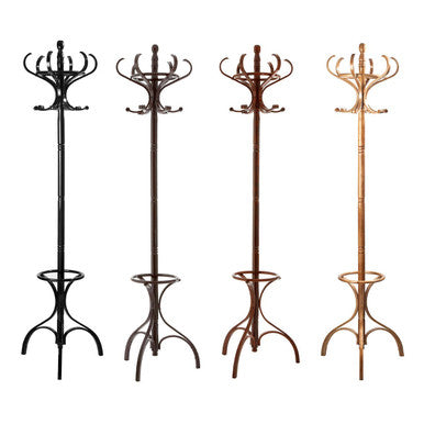 Kennedy Walnut Finish Solid Birchwood Coat Stand