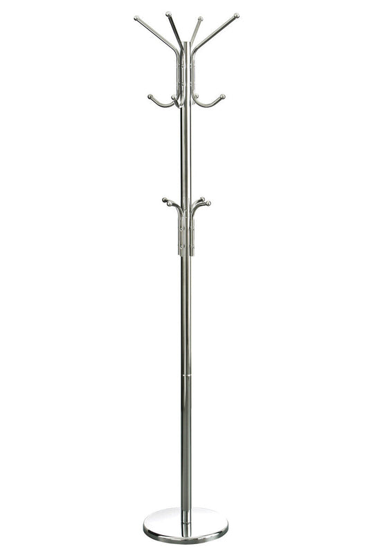 Floor Standing Chrome Coat Stand | Drew