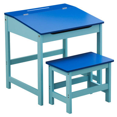 Children's Blue Desk and Stool | Jordan