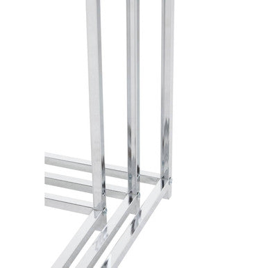 Fulton Black Nest Of 3 Tables With Chrome Frame