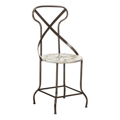 Artisan Cream Metal Dining Chair