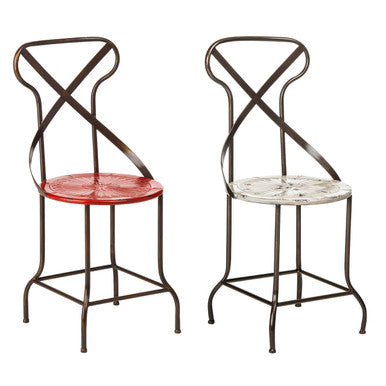 Artisan Cream Metal Dining Chair