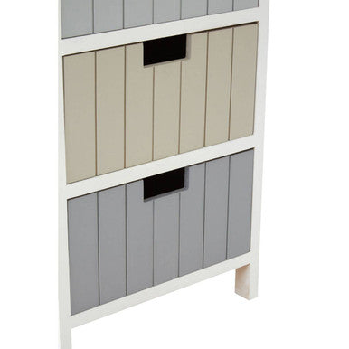 New England Three Assorted Colours Drawers Chest