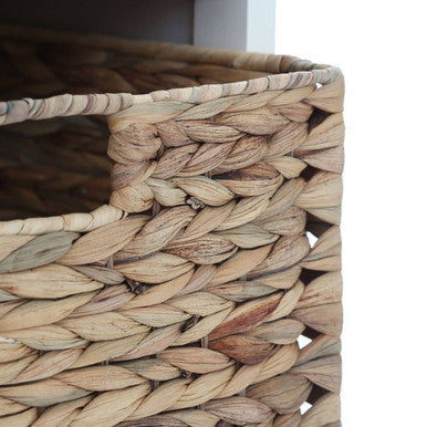 Vermont Ivory 3 Drawer 3 Baskets Bench