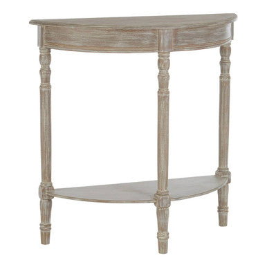 Heritage Half Moon Natural Console Table
