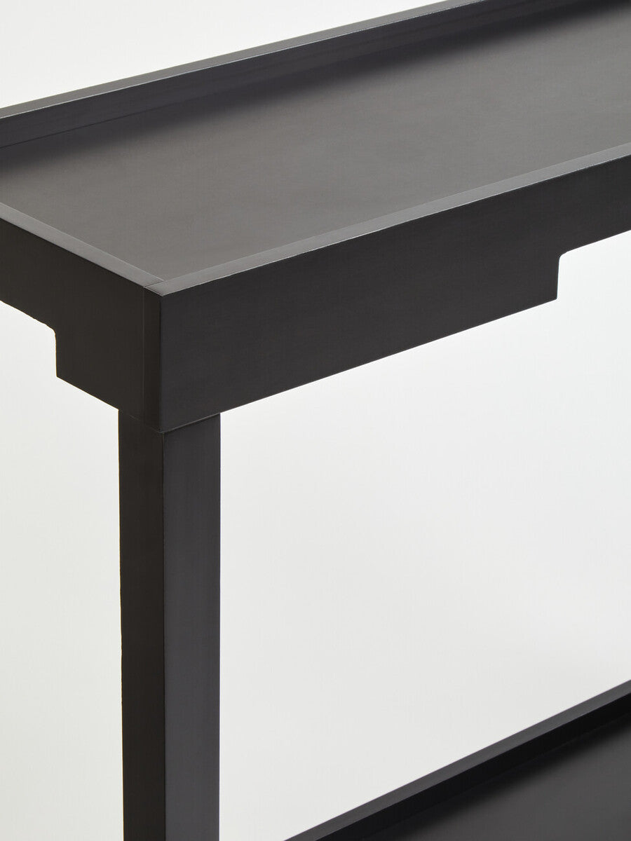 Black Console Table with Storage | Osaka