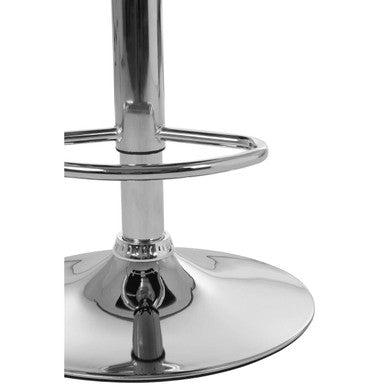 Starz Grey Leather Effect Bar Chair