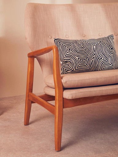 2 Seater Birch Wood Frame Sofa, Stockholm