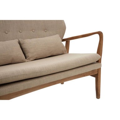 2 Seater Birch Wood Frame Sofa, Stockholm