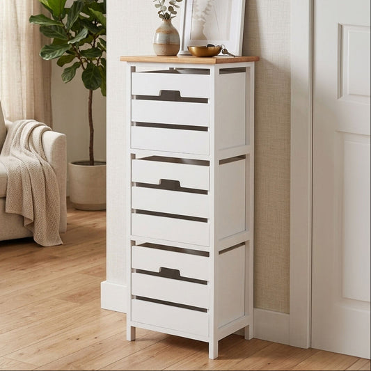 Newport White Wooden 3 Drawer Chest
