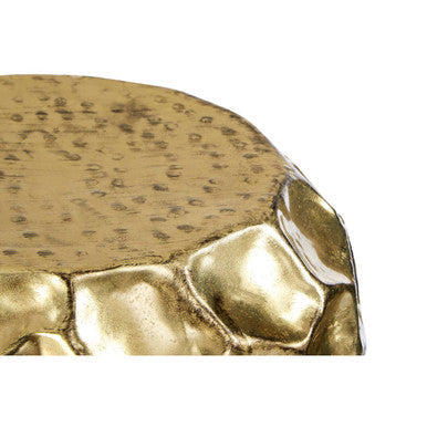 Templar Antique Brass Finish Textured Set of 2 Side Tables
