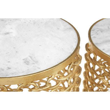 Templar Set Of Three Aluminium Side Tables