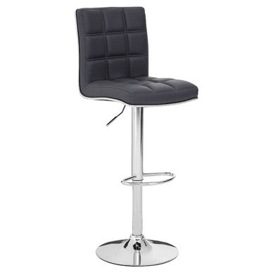 Tavor Grey Faux Leather Bar Chair
