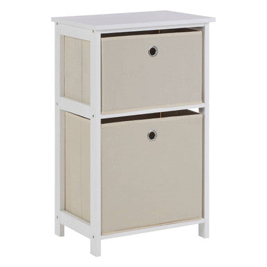 Lindo Natural Fabric 2 Drawer Chest