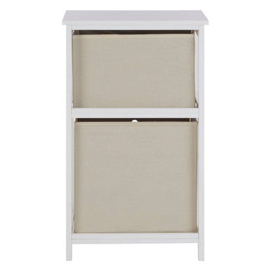 Lindo Natural Fabric 2 Drawer Chest