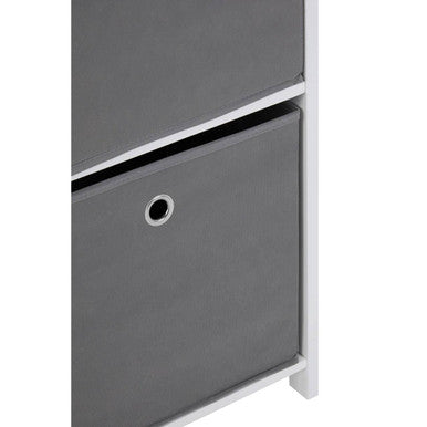 Lindo Grey Fabric 3 Drawer Chest