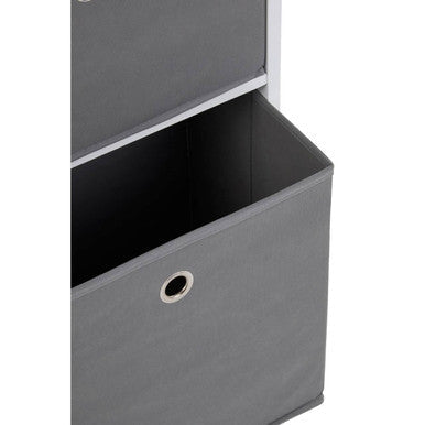Lindo Grey Fabric 3 Drawer Chest