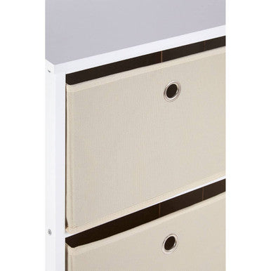 Lindo Natural Fabric 4 Drawer Chest