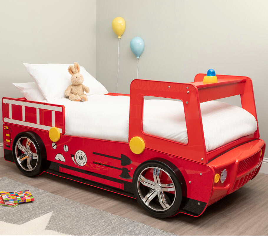 Nico Red Fire Engine Single Bed