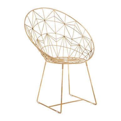 Templar Gold Frame Occasional Chair