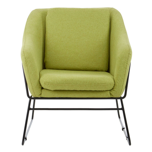 Stockholm Green Fabric Accent Chair