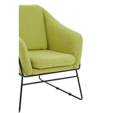 Green Fabric Modern Accent Chair | Stockholm