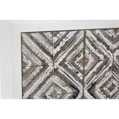 Lombok Rustic Chevron Design 2 Door Cabinet
