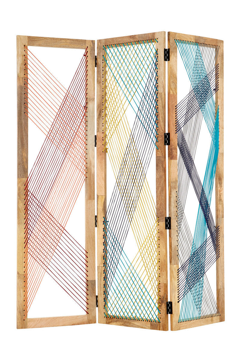 Fusion 3 Panel Multicoloured Room Divider