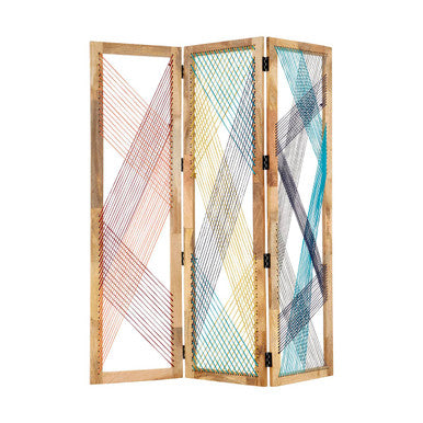 Fusion 3 Panel Multicoloured Room Divider